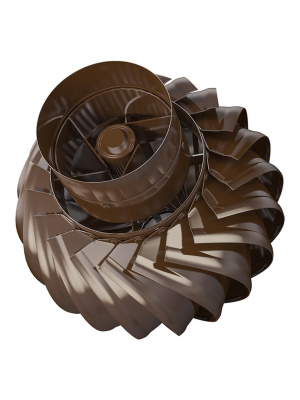 Турбодефлектор ТД фланец D125 окраш.сталь RAL 8017 ERA