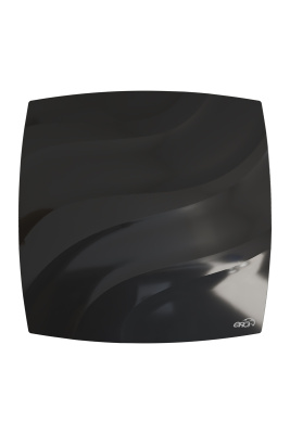Вентилятор накладной WAVE D120 обр.клапан Black classic ERA